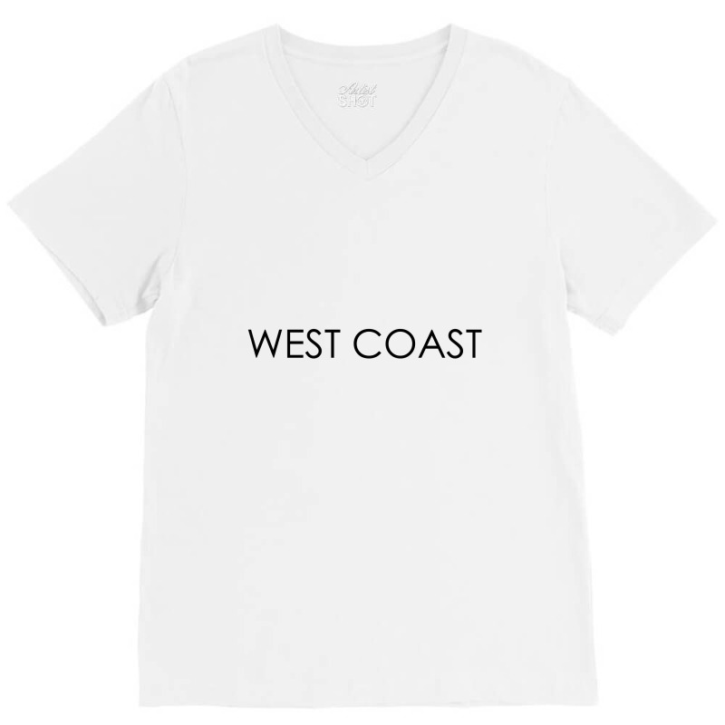 West Coast V-neck Tee | Artistshot