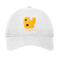 Sunflower Cat Mom Mother   American Shorthair Cat T Shirt Adjustable Cap | Artistshot