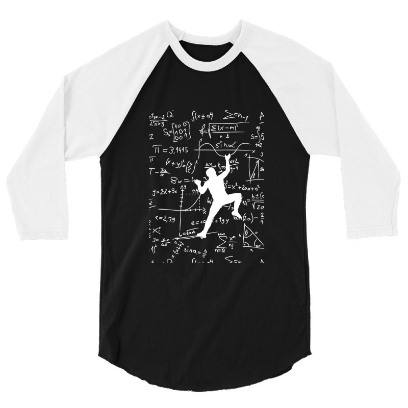 Problem Solving Math. Rock Climbing. Bouldering 3/4 Sleeve Shirt | Artistshot