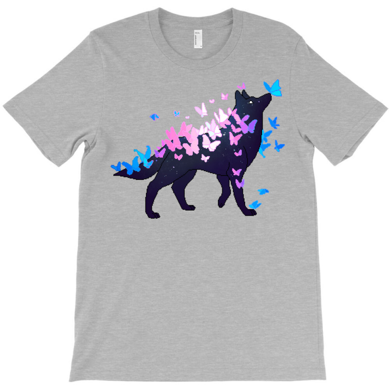 Transgender Pride Galaxy Wolf (requested) T-Shirt by muingalivera | Artistshot