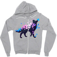 Transgender Pride Galaxy Wolf (requested) Zipper Hoodie | Artistshot