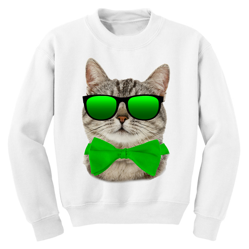 St Patricks Day Irish Cat Youth Sweatshirt | Artistshot