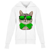 St Patricks Day Irish Cat Youth Zipper Hoodie | Artistshot