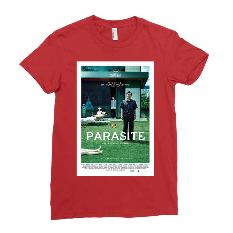 Best Parasite Poster 70s Ladies Fitted T-Shirt by linaskonfuu | Artistshot