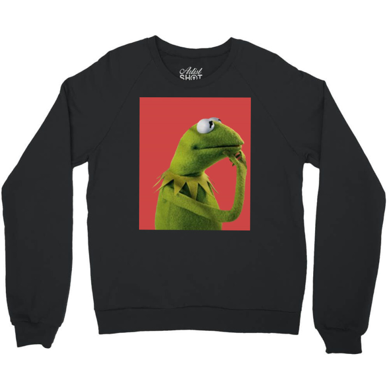 Pondering Kermit Crewneck Sweatshirt | Artistshot