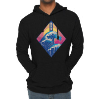 Vaporwave Japanese Wave Lightweight Hoodie | Artistshot