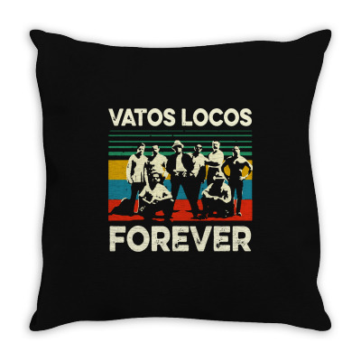 Vatos Locos Forever Vintage Throw Pillow Designed By Smile 4ever