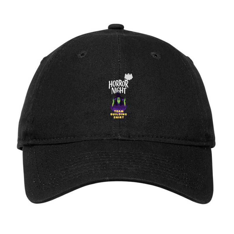 Horror Night Team Build  Quote Design 1 Adjustable Cap | Artistshot