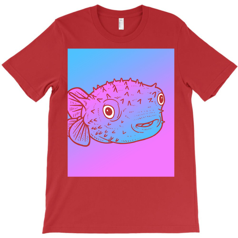 Vaporwave Puffer Fish Aesthetic Pastel Goth Blowfish T-Shirt by buddoxhardoe | Artistshot