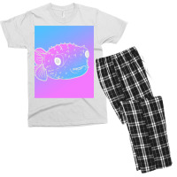 Vaporwave Puffer Fish Aesthetic Pastel Goth Blowfish Men's T-shirt Pajama Set | Artistshot