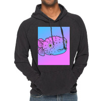 Vaporwave Puffer Fish Aesthetic Pastel Goth Blowfish Vintage Hoodie | Artistshot