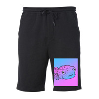 Vaporwave Puffer Fish Aesthetic Pastel Goth Blowfish Fleece Short | Artistshot