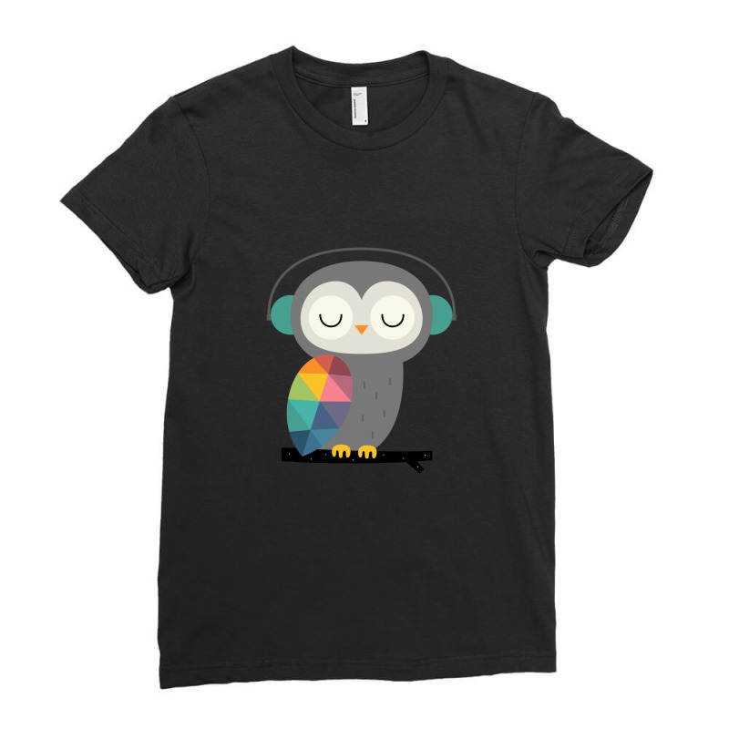 Owl Time Ladies Fitted T-Shirt by RichardAdams | Artistshot