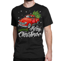 Vintage Wagon Red Truck Christmas Tree Pajama Family Xmas T Shirt Classic T-shirt | Artistshot