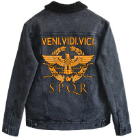 Veni Unisex Sherpa-lined Denim Jacket | Artistshot