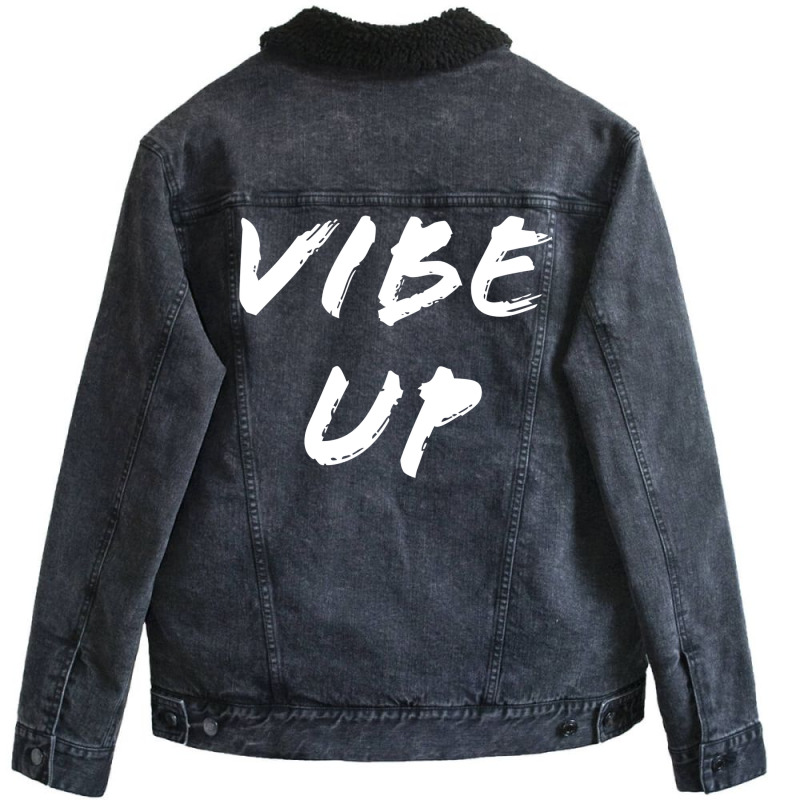 Vibe Up Unisex Sherpa-Lined Denim Jacket by buddoxhardoe | Artistshot