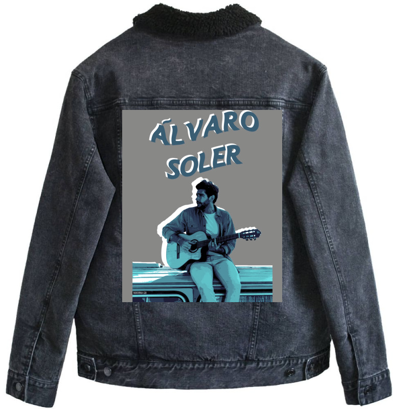 Lvaro Soler Classic Poster Boy Unisex Sherpa-lined Denim Jacket | Artistshot