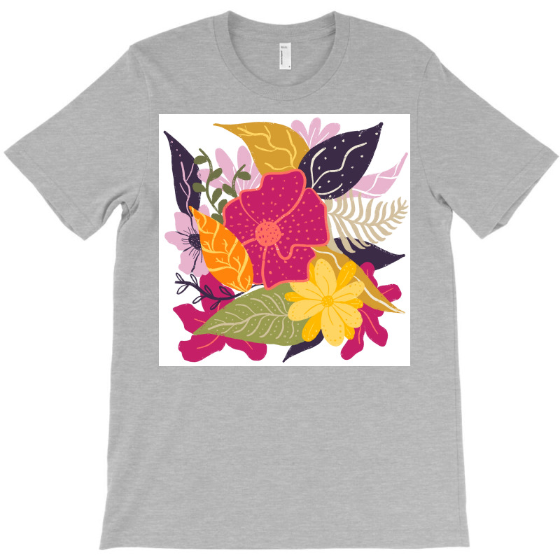 Modern Big Floral Composition Illustration Color Trend By Girly Trend T-shirt | Artistshot