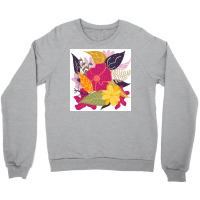 Modern Big Floral Composition Illustration Color Trend By Girly Trend Crewneck Sweatshirt | Artistshot