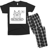 No Not This Time Poster Nature Men's T-shirt Pajama Set | Artistshot