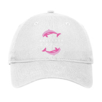 Vaporwave Aesthetic  Aesthete  Dolphins Adjustable Cap | Artistshot