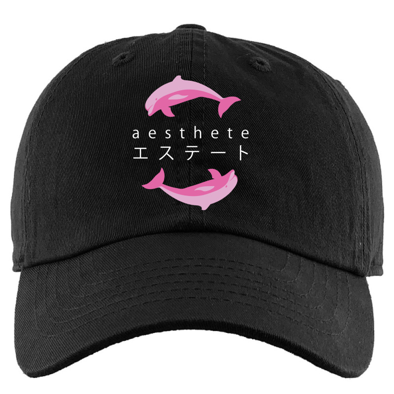 Vaporwave Aesthetic  Aesthete  Dolphins Kids Cap | Artistshot