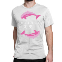 Vaporwave Aesthetic  Aesthete  Dolphins Classic T-shirt | Artistshot