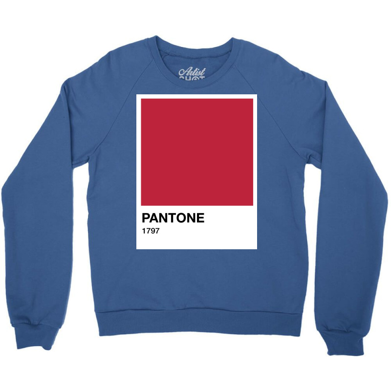 Pantone 1797 Poster Hippie Crewneck Sweatshirt | Artistshot