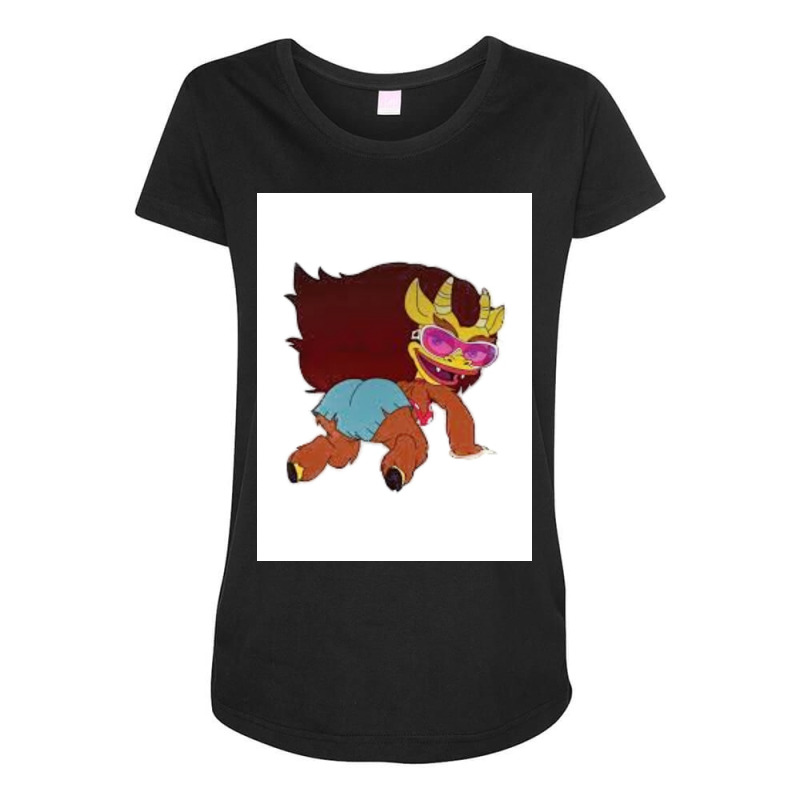 Connie Hormone Monstress Twerk Big Mouth Poster Cool Maternity Scoop Neck T-shirt by dityhoukj | Artistshot