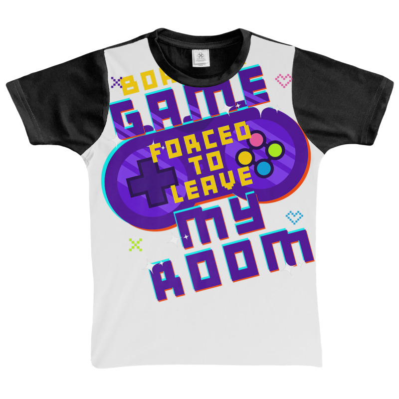 Gamer Gaming | Retro Born To Game Forced To Leave My Room Graphic Youth T-shirt | Artistshot