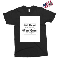 T Shirt East Coast West Caost Poster Red Exclusive T-shirt | Artistshot