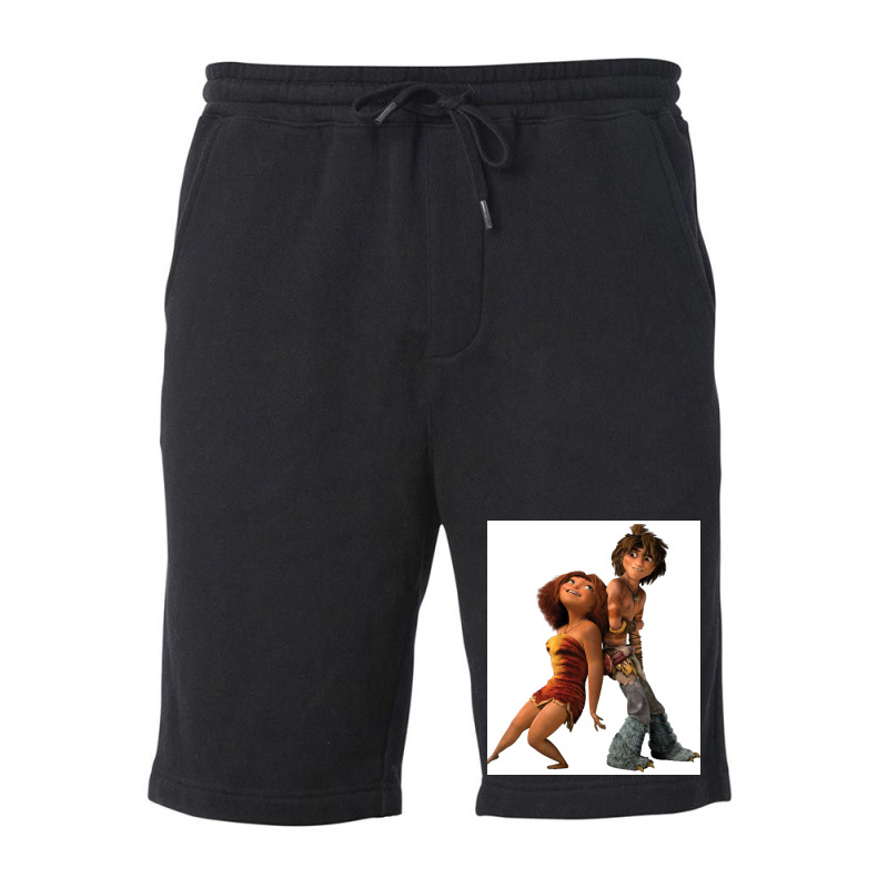 The Croods Sticker Poster Aesthetic Fleece Short | Artistshot