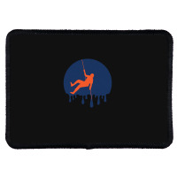 Retro Rock Climbing Dripping Rectangle Patch | Artistshot