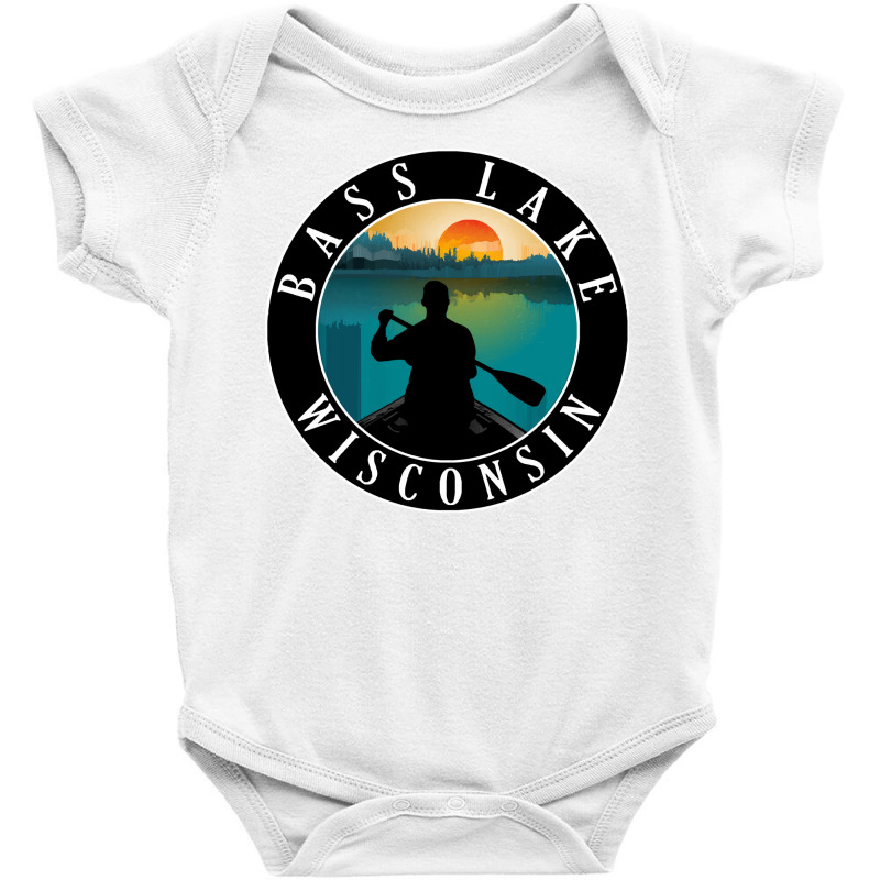 Bass Lake Lake Wisconsin T  Shirt Bass Lake Wisconsin Canoeing T  Shir Baby Bodysuit | Artistshot