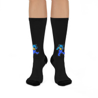 Blue Grateful Dancing Hippie Classic Rock Dead Bear Crew Socks | Artistshot