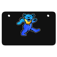 Blue Grateful Dancing Hippie Classic Rock Dead Bear Atv License Plate | Artistshot