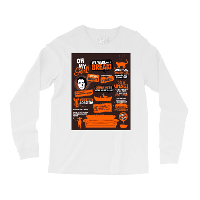 Friends Quote Compilation Poster Nature Long Sleeve Shirts | Artistshot