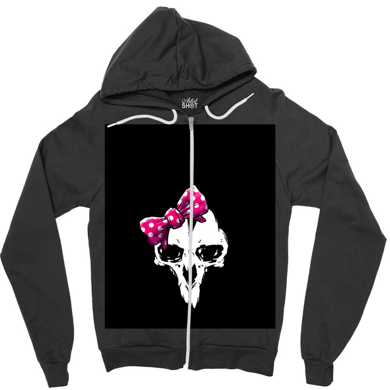 Undead Mouse Classic Poster Vintage Zipper Hoodie | Artistshot