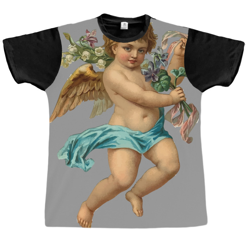 Vintage Cherub Angelic Angel Graphic T-shirt by buddoxhardoe | Artistshot