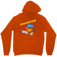 Unexpected Item In Bagging Area Wordart Unisex Hoodie | Artistshot