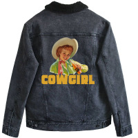 Vintage Cowgirl Unisex Sherpa-lined Denim Jacket | Artistshot