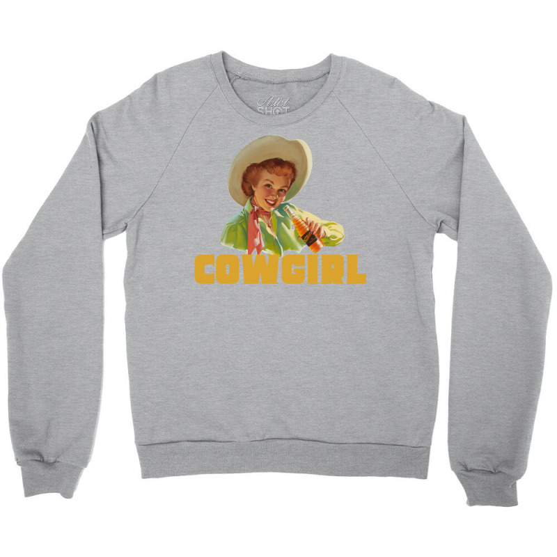 Vintage Cowgirl Crewneck Sweatshirt by buddoxhardoe | Artistshot