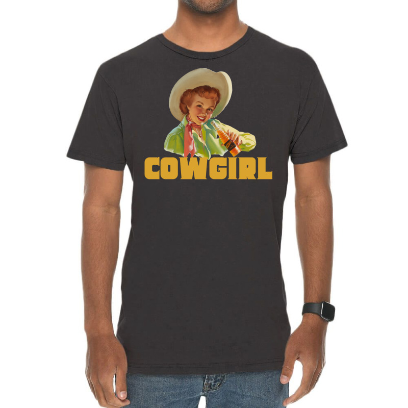 Vintage Cowgirl Vintage T-Shirt by buddoxhardoe | Artistshot