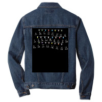 Christmas Lights A To Z Minimalist Tv Amp Design Film Amp Tv Art Poste Men Denim Jacket | Artistshot