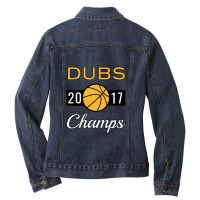 Dubs 2017 Champs 1 Ladies Denim Jacket | Artistshot