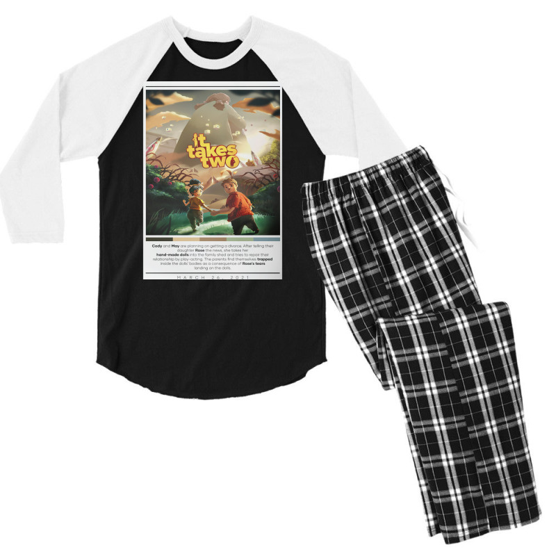 It Takes Two Alternative Men's 3/4 Sleeve Pajama Set | Artistshot