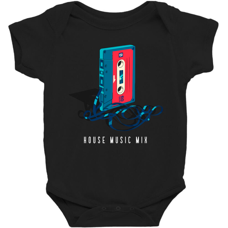 House Music Cassette Tape Mix Deep Soulful House Dj Pullover Hoodie Baby Bodysuit by kogmor58594 | Artistshot