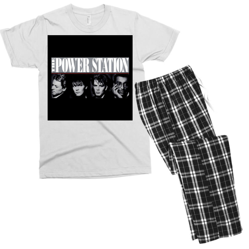 The Power Station Group Poster Travel Men's T-shirt Pajama Set | Artistshot