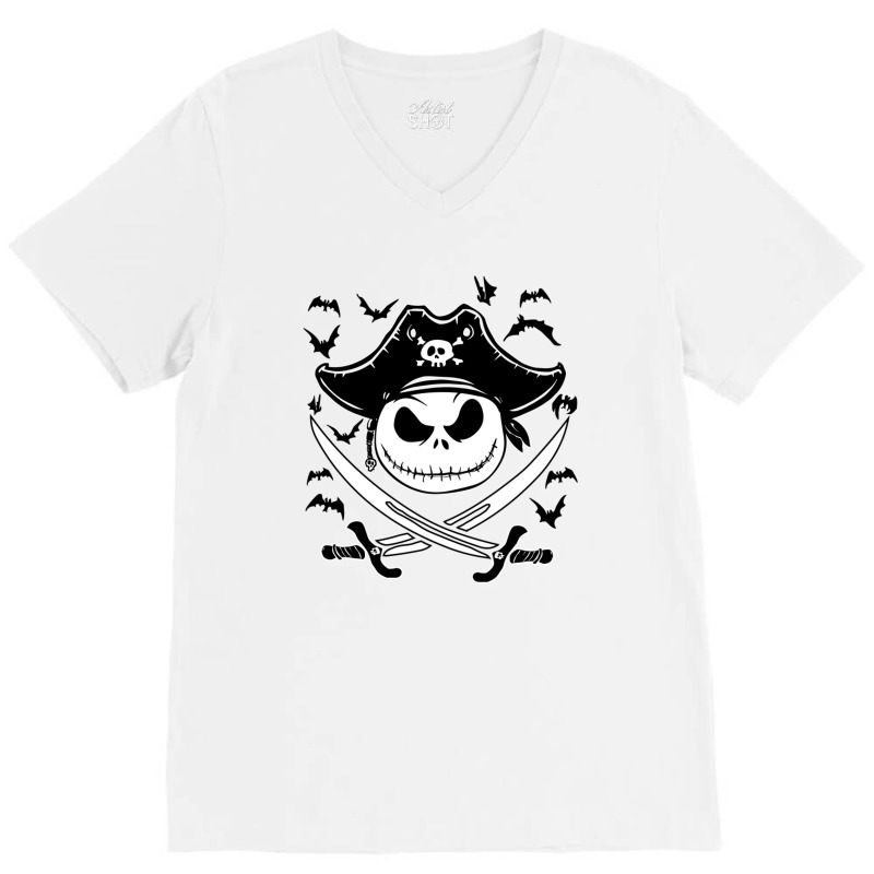 Captain Jack Crossed Swords V-neck Tee | Artistshot