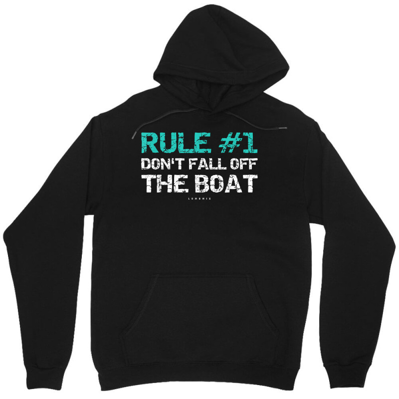 Funny Cruise Shirts   Rule 1 Don't Fall Off The Boat Shirt Unisex Hoodie | Artistshot